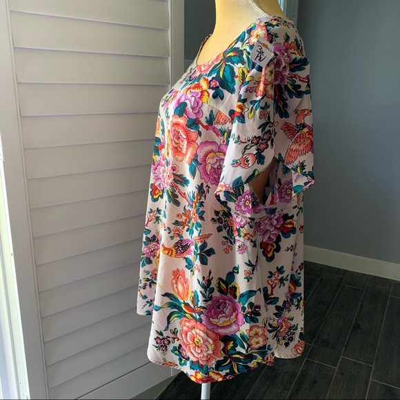 PREMISE STUDIO FLORAL BLOUSE SIZE 3x (plus size) - Picture 2 of 8